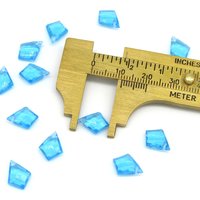 11x8.5mm Aquamarine Kite Briolettes, Pointed Teardrops