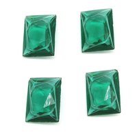 16x12mm Carved Rhinestones, Vintage Faceted Point Back Glass Gems