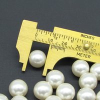 Vintage Plastic Pearls, 12mm 14mm Cultura Lustre Beads
