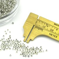 11/0 Seed Beads, Oxidized Silver Lined Clear Spacers