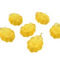 20.5x13mm Grape Cluster Charms, Czech Pressed Glass Bead Pendants