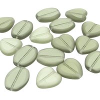 Black Diamond Window Bead Mix, Translucent Greige Czech Glass