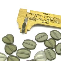 Black Diamond Window Bead Mix, Translucent Greige Czech Glass