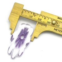 Furnace Cane Flower Slice Pendant