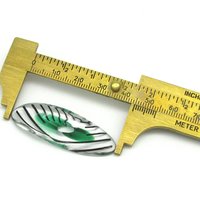 Oval Furnace Cane Slice Pendant