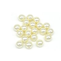 8mm Round Creamrose Crystal Pearl Beads