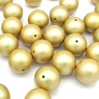 22mm Round Beads, Vintage Jumbo Plastic Pearls