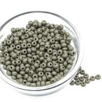 6/0 Seed Beads Opaque Gray