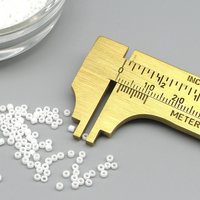 11/0 Rocailles, Matte Opaque White