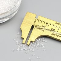 11/0 Clear Glass Seed Beads