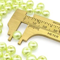 8mm Light Yellow Glass Pearls (46)