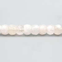 6x8mm Gemstone Rondelles, Faceted Rose Quartz Beads