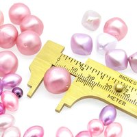 Vintage Pink Plastic Pearl Bead Mix