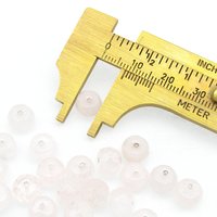 6x8mm Gemstone Rondelles, Faceted Rose Quartz Beads