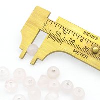 6x8mm Gemstone Rondelles, Faceted Rose Quartz Beads