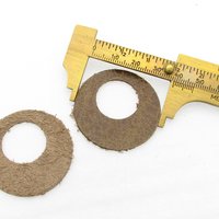 Go-Go Die Cut Pendants, Upcycled Top Grain Leather 1.5 Inch Round Earring Blanks (10)