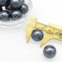 17mm Dark Gray Plastic Pearls (13)