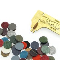 Tiny Leather Circles, 8mm 10mm 12mm Round Die Cuts (20 pairs)