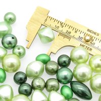 Green Plastic Pearl Bead Mix, 8mm-15mm Assorted Shapes