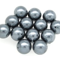 17mm Dark Gray Plastic Pearls (13)