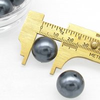 17mm Dark Gray Plastic Pearls (13)