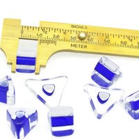 Royal Blue Furnace Cane Triangular Barrels and Slices