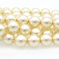 8mm Cream Preciosa Crystal Nacre Pearls (25)