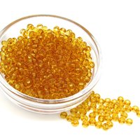 6/0 Translucent Topaz Mini Rocailles