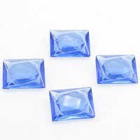 16x12mm Carved Rhinestones, Vintage Faceted Point Back Glass Gems