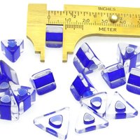Royal Blue Furnace Cane Triangular Barrels and Slices