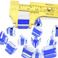 Royal Blue Furnace Cane Triangular Barrels and Slices