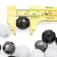 Black Bead Mixes, 4-16mm Faceted Czech Fire Polished Glass