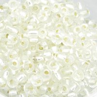 6/0 Seed Beads, Silver Lined Clear