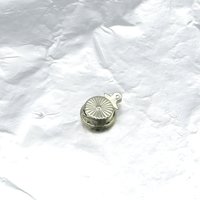 9mm Round Box Clasp, Silver Filigree 1-Strand Fastener
