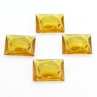 16x12mm Carved Rhinestones, Vintage Faceted Point Back Glass Gems