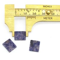 Small Rectangular Sodalite Cabochon 12.25x10.25mm Semiprecious Flat Gemstone