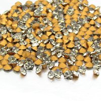 PP24 Black Diamond Foiled Rhinestone Chatons