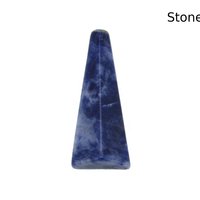 Long Tetrahedral Cabochon, Half-Drilled Triangle, 21.45ct Natural Sodalite