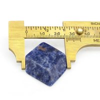 Rhomboid Cabochon, Dark Blue Sodalite 35x26.5mm 32.7ct Semiprecious Gem