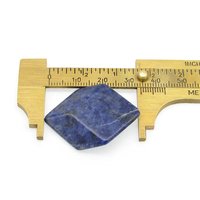 Rhomboid Cabochon, Dark Blue Sodalite 35x26.5mm 32.7ct Semiprecious Gem