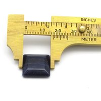 Sodalite Cabochon, 17x4.5mm Beveled Square Natural Gemstone, 13.25ct