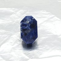 Octagonal Cabochon, Dark Blue Sodalite 22.25x13.25mm, 15ct Semiprecious Gemstone