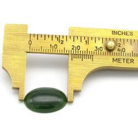Nephrite Jade Oval Cabochon, Domed Oval 18x12.5x5.25mm 8.7ct