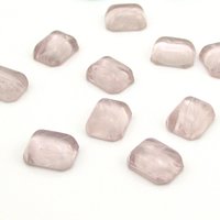 Octagonal Light Amethyst Glass Cabochons