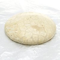 Cabochon, fossilized coral, 41x9mm domed round, 104.35ct