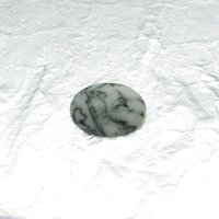 Oval Moss Agate Cabochon, 16x12mm