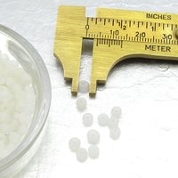 6/0 Seed Beads, Clear Frosted Spacers