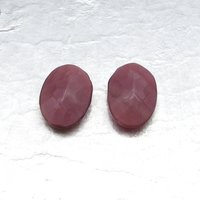 Oval Cab-Top Dentelles, 18.5x13.3mm Vintage Aventurine Glass Stones (2)
