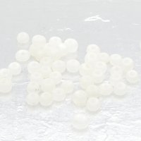 6/0 Seed Beads, Clear Frosted Spacers
