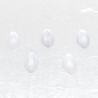 Small Marquise Cabochons, White Agate 